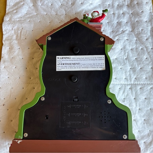 RARE 2007 AVON MUSICAL ADVENT DAYS LEFT UNTIL CHRISTMAS MANTLE CLOCK WORKS! - Picture 3 of 9